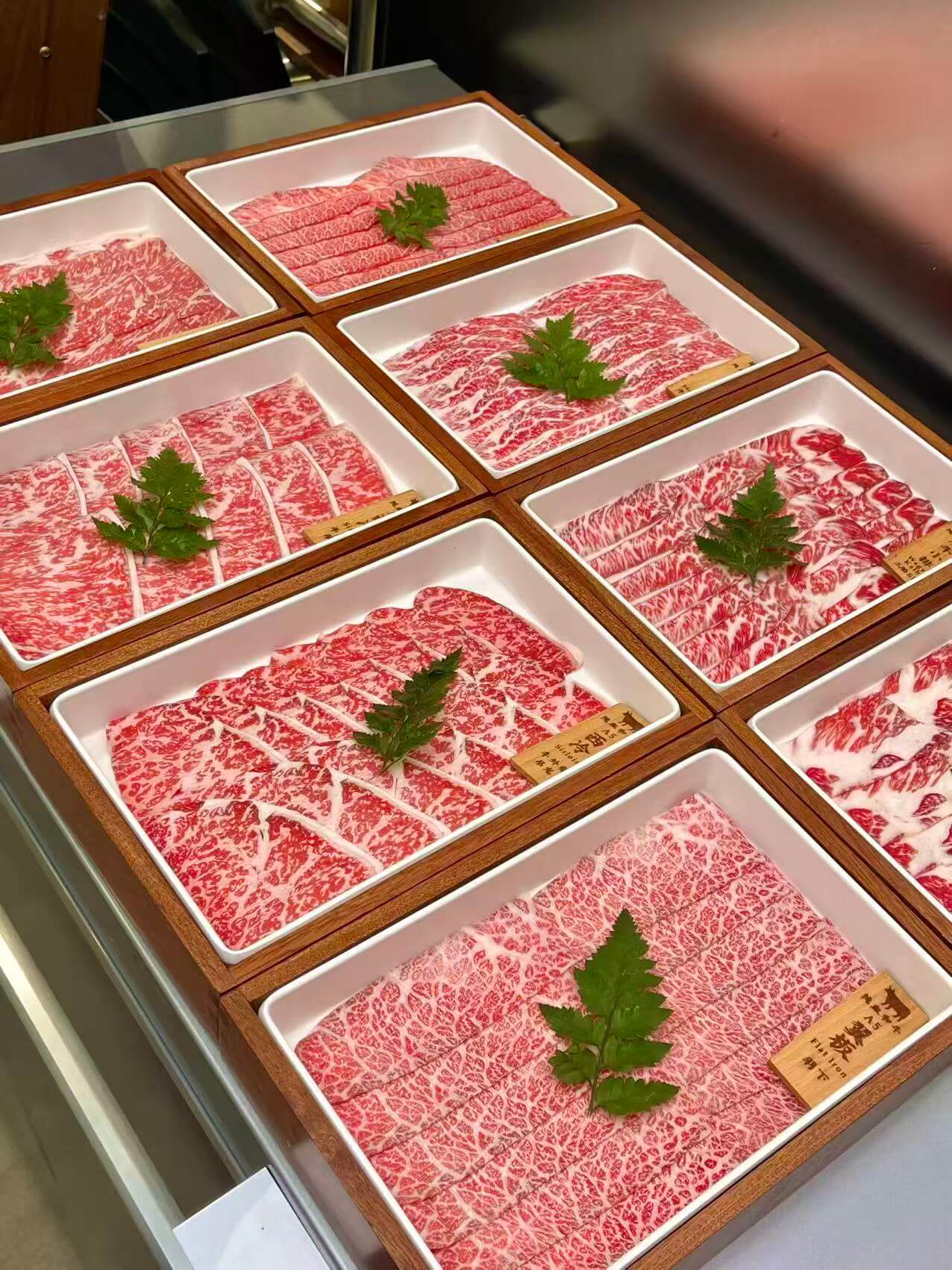 A5 多部位和牛薄切实拍